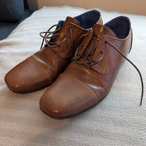 John Fluevog - Men's Beat Sal in Cognac - Size 9
